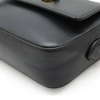 Gucci Horsebit 1955 Small Shoulder Bag Pochette Crossbody Leather Black Gold