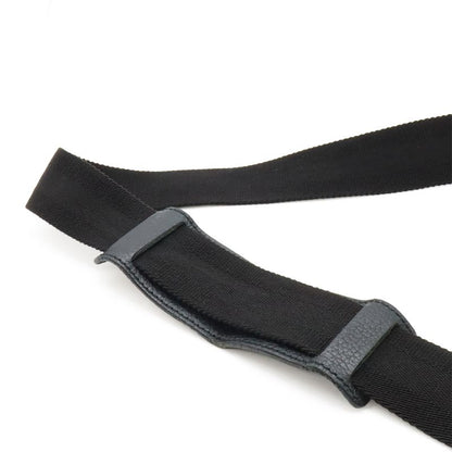 Gucci GG Canvas Denim Shoulder Bag Messenger Bag Canvas Leather Black Outlet