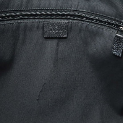 Gucci GG Canvas Denim Shoulder Bag Messenger Bag Canvas Leather Black Outlet