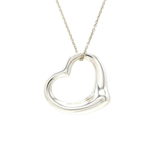 Tiffany & Co Tiffany & Co Elsa Peretti Open Heart Pendant Necklace Large Size
