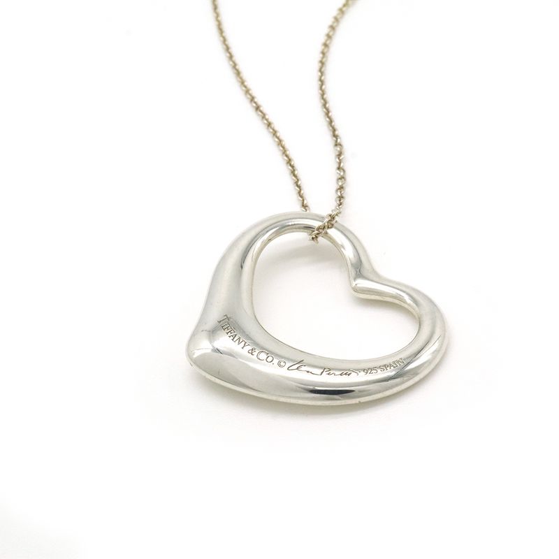Tiffany & Co Tiffany & Co Elsa Peretti Open Heart Pendant Necklace Large Size