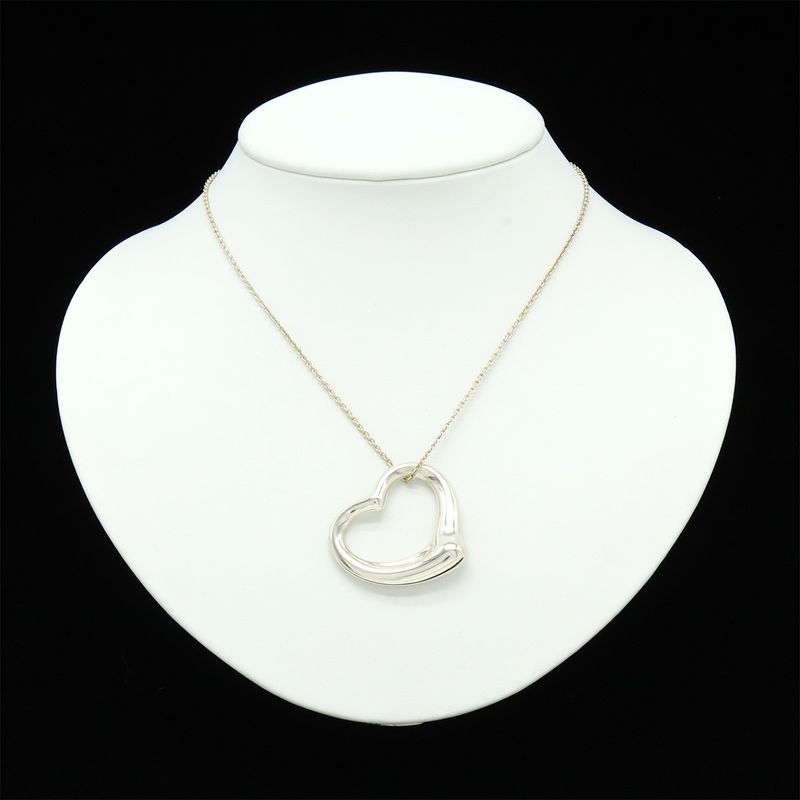 Tiffany & Co Tiffany & Co Elsa Peretti Open Heart Pendant Necklace Large Size