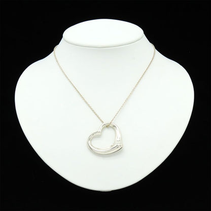 Tiffany & Co Tiffany & Co Elsa Peretti Open Heart Pendant Necklace Large Size