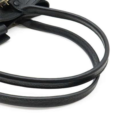 Gucci Miss GG Canvas Tote Bag Shoulder Bag Semi Shoulder Leather Black Gold