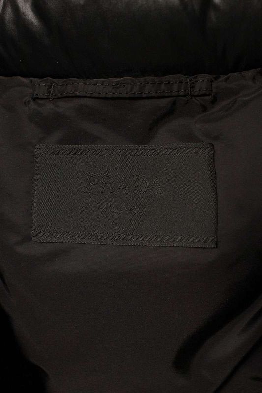 Prada Sgc077 Triangle Plate Nylon Long Down Jacket Men's XS
