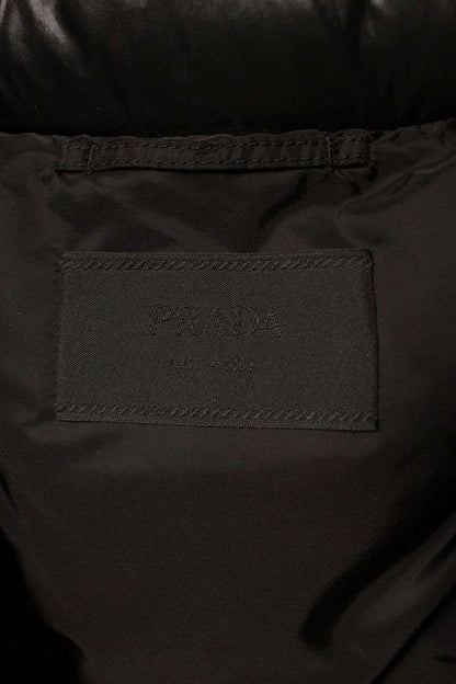 Prada Sgc077 Triangle Plate Nylon Long Down Jacket Men's XS