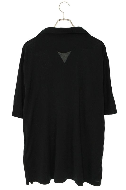 Prada Ujn850 S000 16JM Triangle Patch Pigeon Short Sleeve Shirt Men's XL