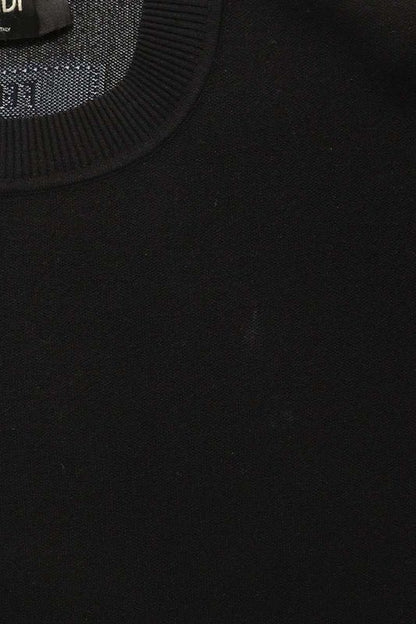 Fendi Fzx030 AIB7 Back Logo Crew Neck Knit Men 44