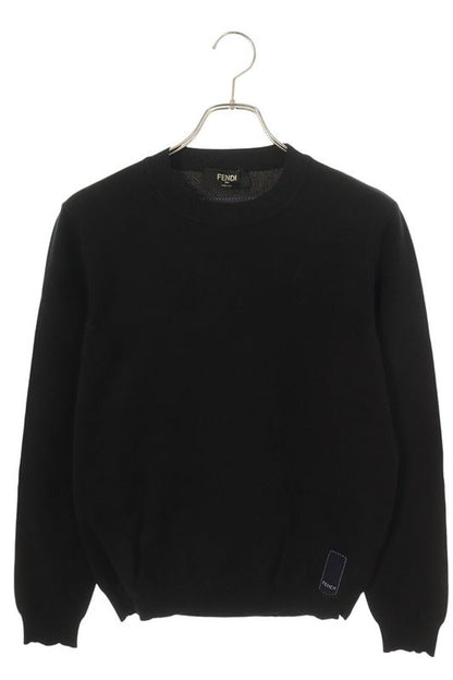 Fendi Fzx030 AIB7 Back Logo Crew Neck Knit Men 44