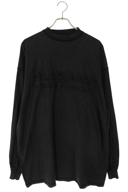 Balenciaga 25SS 818141 Tsva2 Damaged Logo Patch Long Sleeve Cut And Sewn Men 1