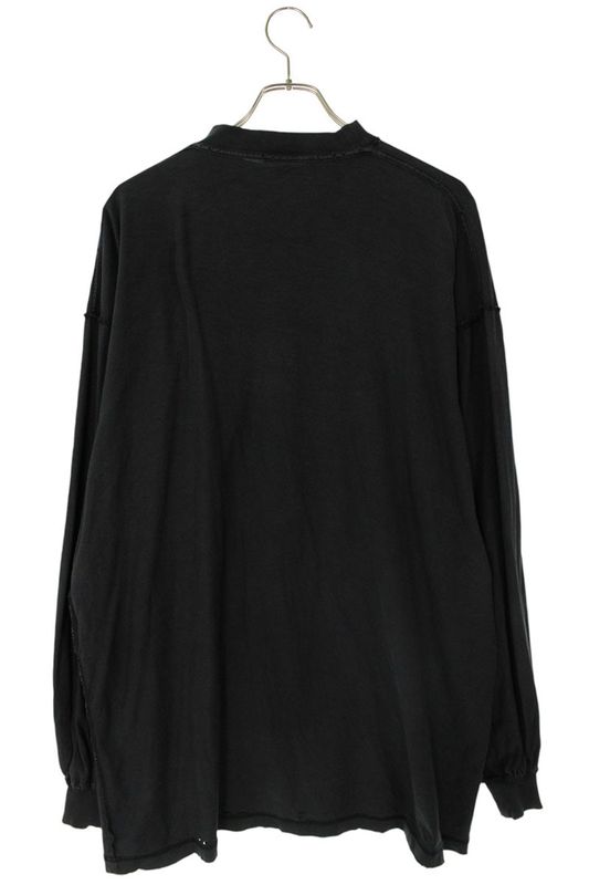 Balenciaga 25SS 818141 Tsva2 Damaged Logo Patch Long Sleeve Cut And Sewn Men 1