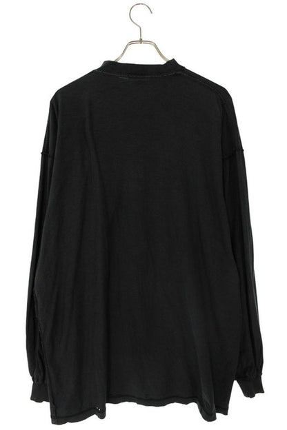 Balenciaga 25SS 818141 Tsva2 Damaged Logo Patch Long Sleeve Cut And Sewn Men 1