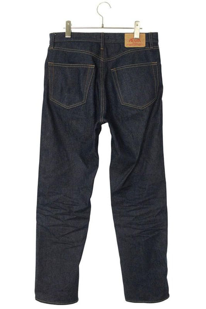 Prada Gep428 Triangle Plate Denim Pants Men's 31