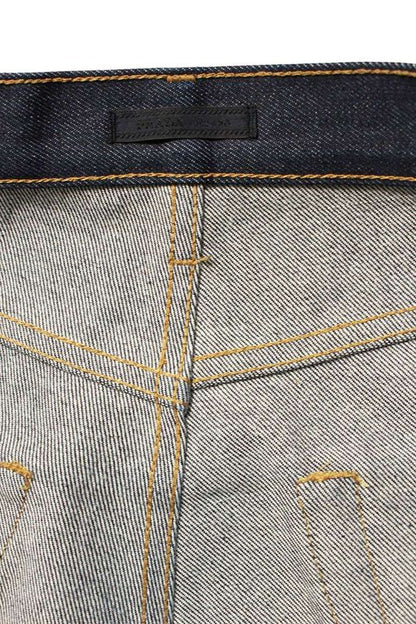 Prada Gep428 Triangle Plate Denim Pants Men's 31