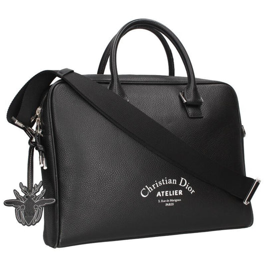 Dior Atelier Logo Leather Handbag For Men