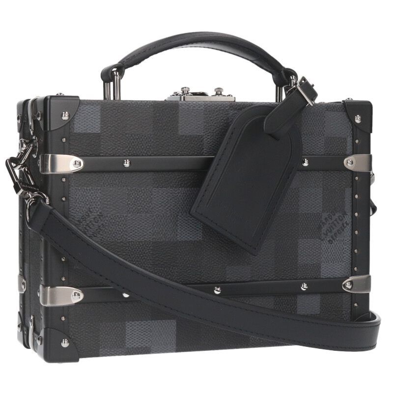 Louis Vuitton N00059 Damoflage Black Canvas Trunk Shoulder Bag For Men