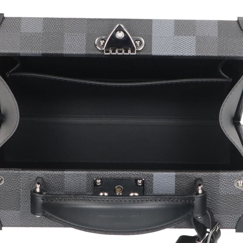 Louis Vuitton N00059 Damoflage Black Canvas Trunk Shoulder Bag For Men