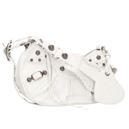 Balenciaga 671309 Lucagor XS Leather Shoulder Bag Men's XS