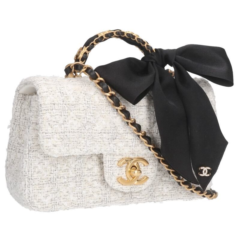 Chanel As5875 Top Handle Mini Flap Shoulder Bag Men's