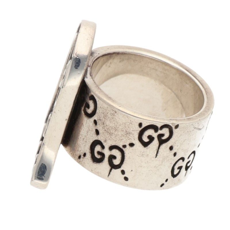 Gucci Ghost Pave Diamond Ring Men's 9 11