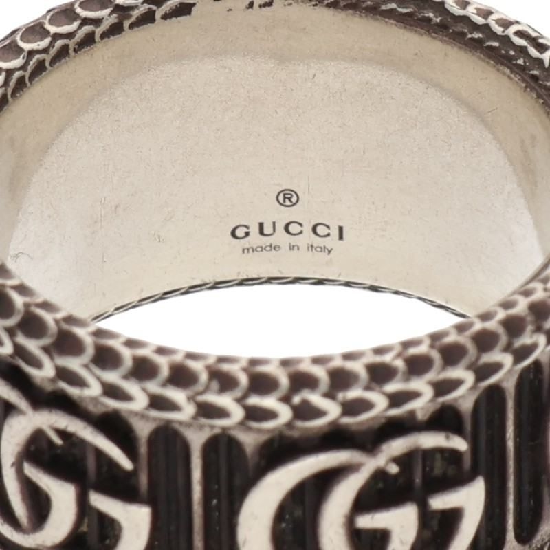 Gucci Double G Snake GG Marmont Ring Men's 19 21