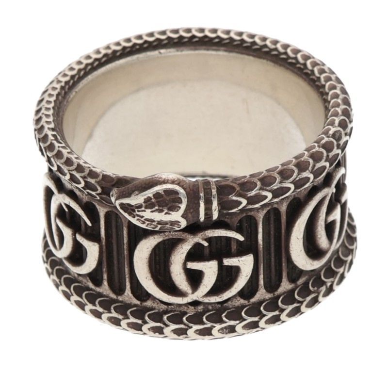 Gucci Double G Snake GG Marmont Ring Men's 19 21