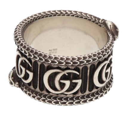 Gucci Double G Snake GG Marmont Ring Men's 19 21