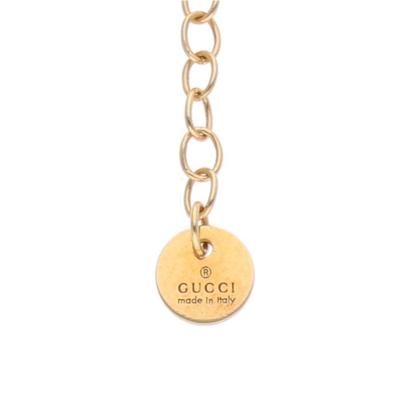 Gucci Ghost Couple Pair Silver Top 18K Yellow Gold Gold Chain Necklace Men's