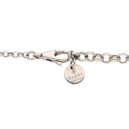 Gucci Ghost GG Pattern Silver Necklace Men's