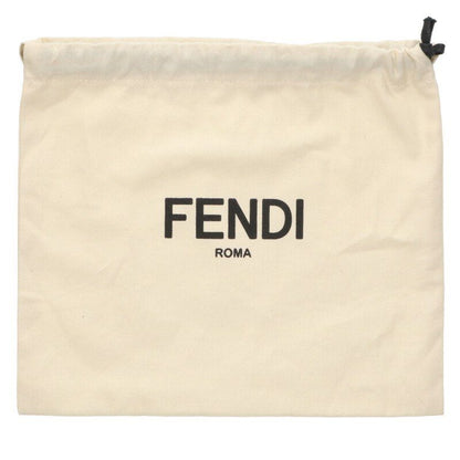 Fendi Zucca Pattern Leather Strap Men's