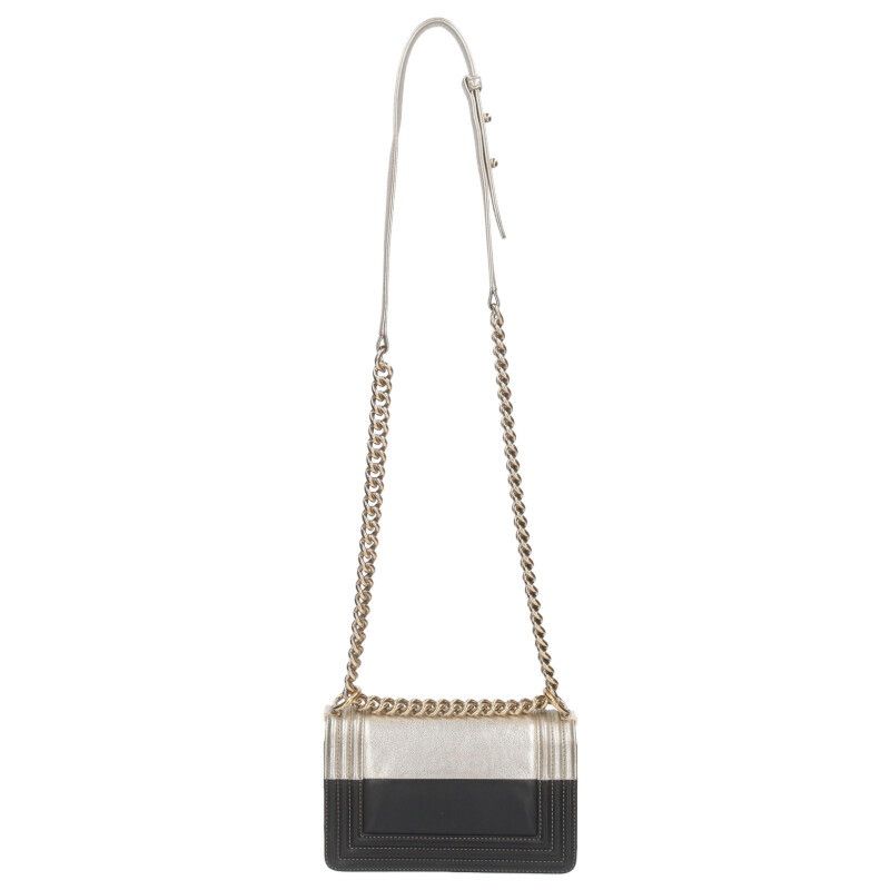 Chanel Boy Chanel 20 Bicolor Calfskin Chain Shoulder Bag Women 20