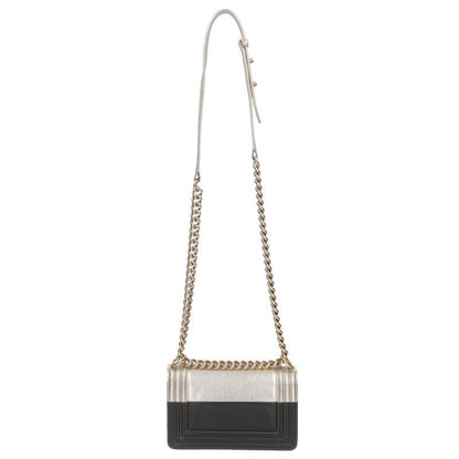 Chanel Boy Chanel 20 Bicolor Calfskin Chain Shoulder Bag Women 20