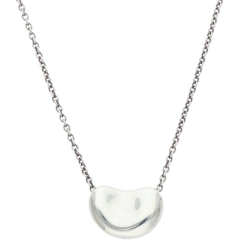 Tiffany & Co Elsa Peretti Mini Bean Silver Necklace Women