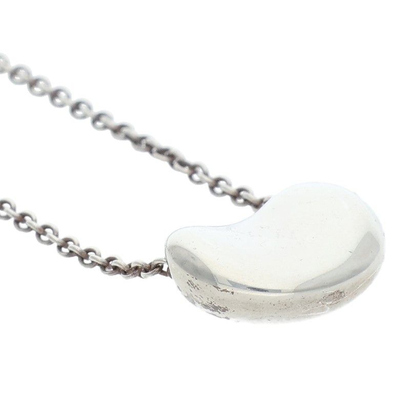Tiffany & Co Elsa Peretti Mini Bean Silver Necklace Women