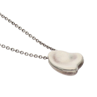 Tiffany & Co Elsa Peretti Heart Design Silver Necklace Ladies 16inch