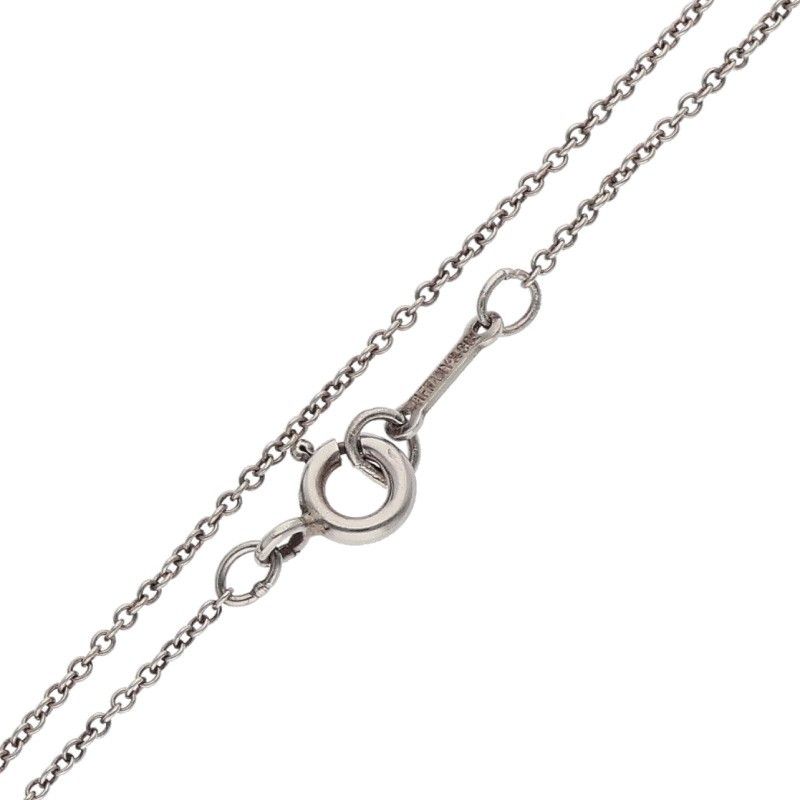 Tiffany & Co Elsa Peretti Heart Design Silver Necklace Ladies 16inch