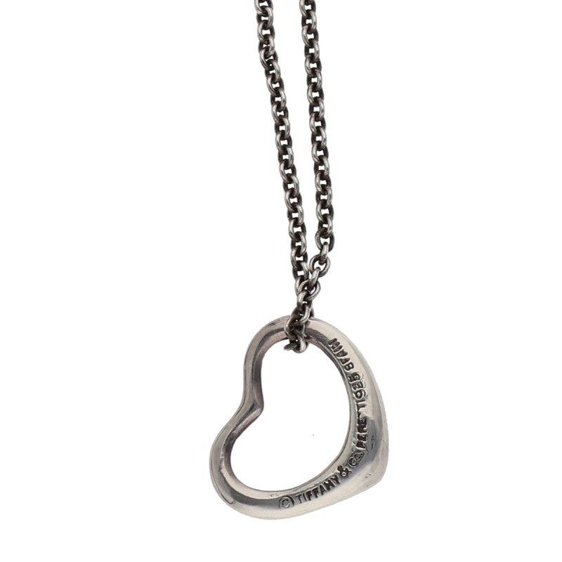 Tiffany & Co Open Heart Necklace Ladies 16inch