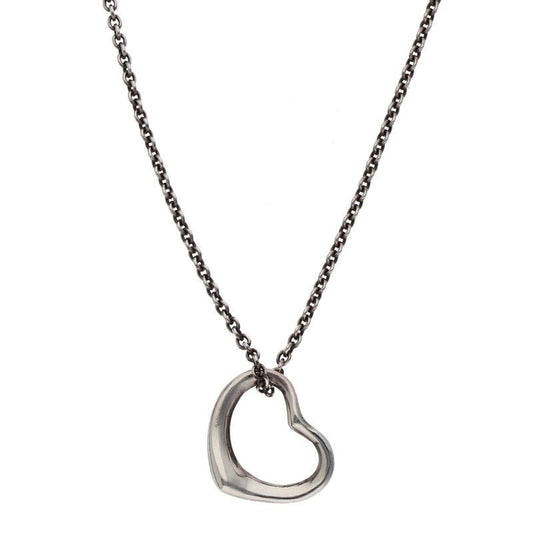 Tiffany & Co Open Heart Necklace Ladies 16inch