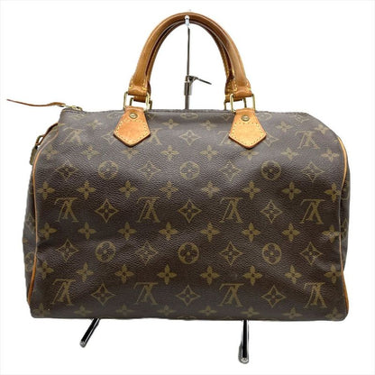 Louis Vuitton Speedy 30 Handbag Monogram Canvas M41526 Brown Gold Hardware