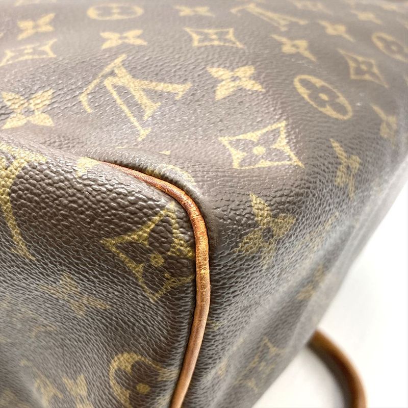 Louis Vuitton Speedy 30 Handbag Monogram Canvas M41526 Brown Gold Hardware