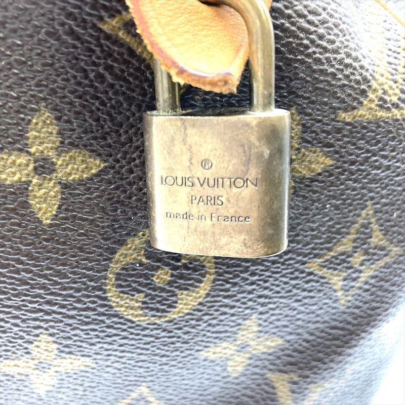 Louis Vuitton Speedy 30 Handbag Monogram Canvas M41526 Brown Gold Hardware