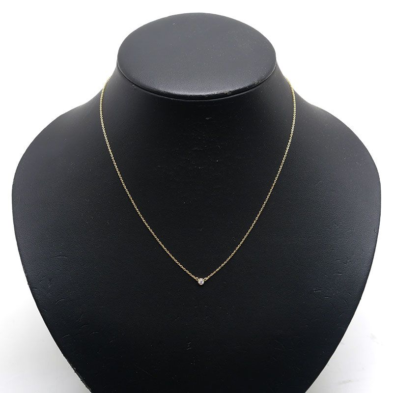 Tiffany & Co By-the-yard Necklace 750yg 1P Diamonds