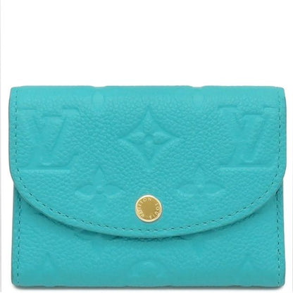 Louis Vuitton Coin Case Porte Monerosali Monogram Empreinte Kabira Blue Gold