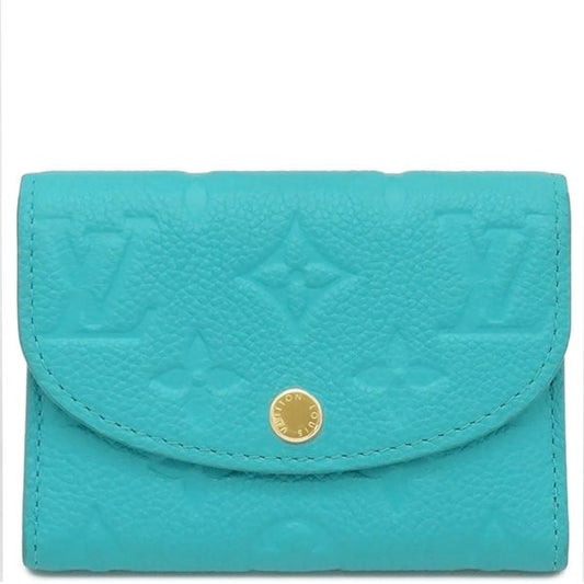 Louis Vuitton Coin Case Porte Monerosali Monogram Empreinte Kabira Blue Gold