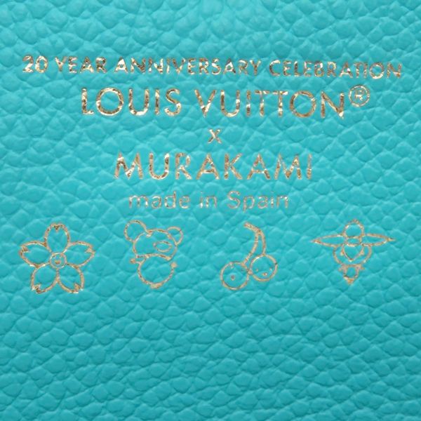 Louis Vuitton Coin Case Porte Monerosali Monogram Empreinte Kabira Blue Gold