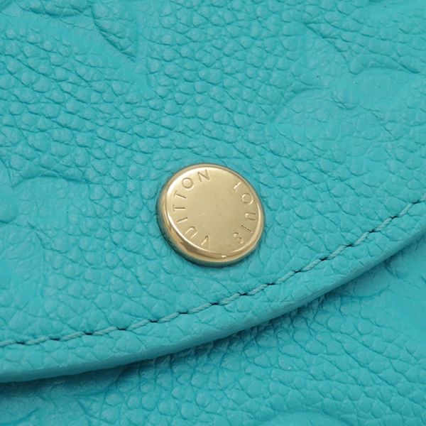 Louis Vuitton Coin Case Porte Monerosali Monogram Empreinte Kabira Blue Gold