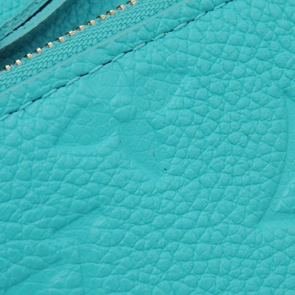 Louis Vuitton Coin Case Porte Monerosali Monogram Empreinte Kabira Blue Gold