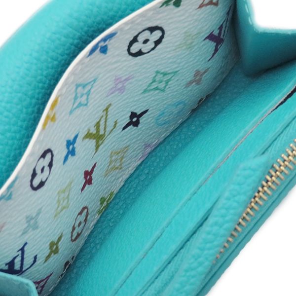 Louis Vuitton Coin Case Porte Monerosali Monogram Empreinte Kabira Blue Gold