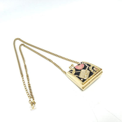 Chanel Necklace Bag Shape Icon B24 Metal Gold