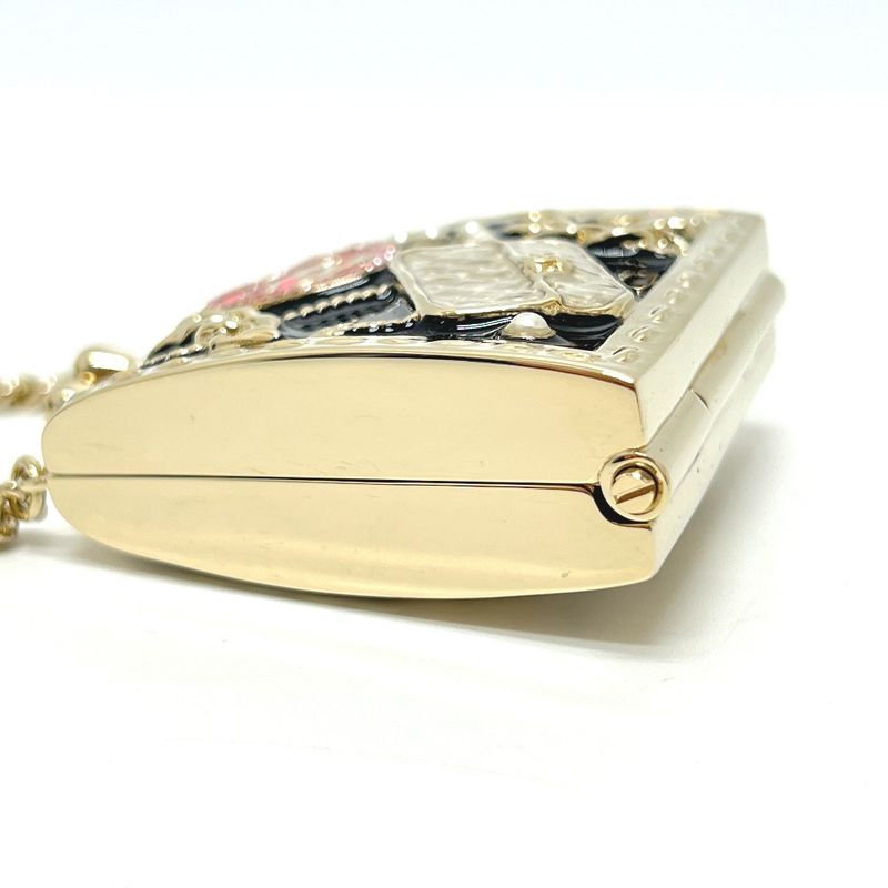 Chanel Necklace Bag Shape Icon B24 Metal Gold
